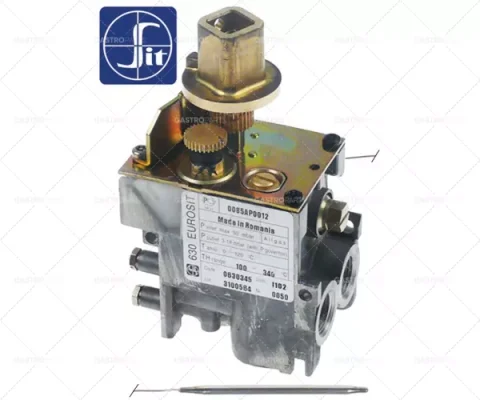 gas thermostat type 630 Eurosit series t.max. 340°C 100-340°C gas inlet 3/8"