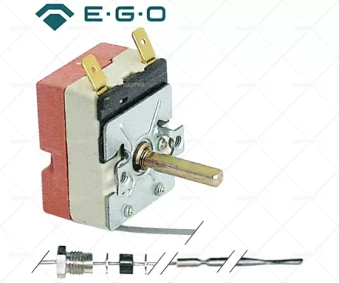 thermostat t.max. 215°C temperature range 60-215°C 1-pole 1NO 16A probe ø 3,1mm probe L 201mm