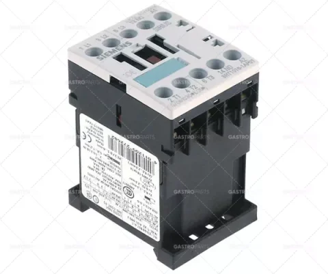 power contactor resistive load 22A 230VAC (AC3/400V) 9A/4kW main contacts 3NO